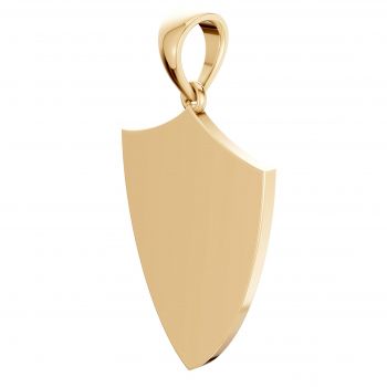 Armor of God Cross Shield Pendant in 14K Gold 4