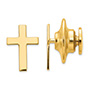 14K Gold Christian Cross Tie Tac