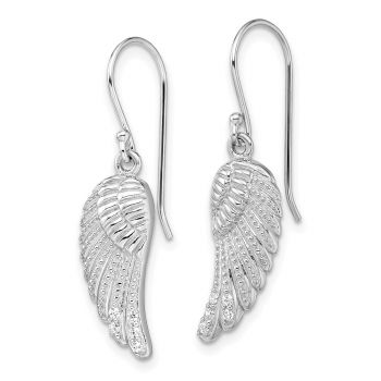 Sterling Silver Angel Wings Earrings 2