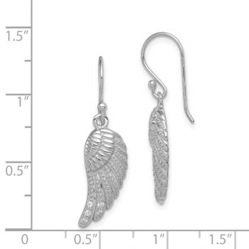 Sterling Silver Angel Wings Earrings 3