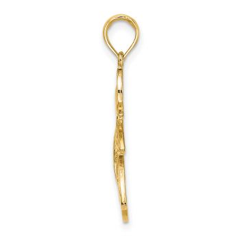 14K Gold Two-Tone Ethereal Angel Pendant 2