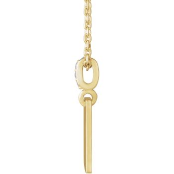Faith Over Fear 14K Gold Diamond Necklace 2