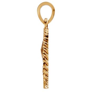 Large 14K Gold Praying Hands Medallion Pendant for Men 3