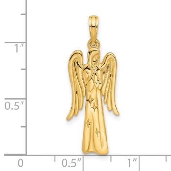 Revelation Angel Pendant in 14K Gold 4