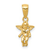 Small Gold Angel Pendant, 14K