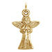 Small 14K Gold Praying Angel Pendant