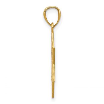 Star of David Cross Pendant in 14K Gold 2