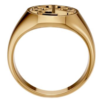 18K Gold Men’s Chi Rho Alpha and Omega Ring 3