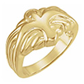 Holy Spirit Dove Ring for Women in 10K or 14K Gold