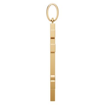 14K Gold Sculpted Orthodox Cross Pendant 3