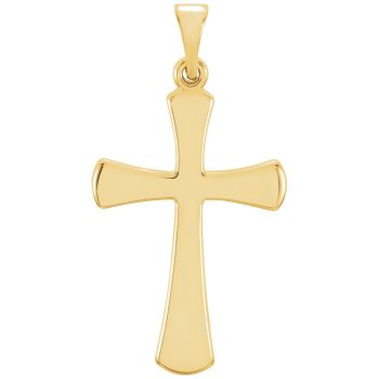 18K Gold Small Women's Chapel Cross Necklace 3