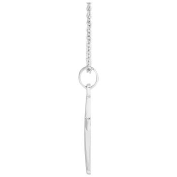 Tiny Platinum Heraldry Cross Necklace for Women 2