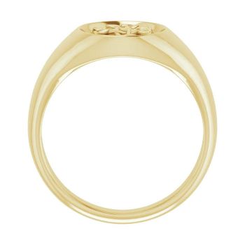 Men's 14K Gold Celtic Knot Cross Ring 3