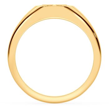 Men's Polished 14K Gold Cross Ring 4