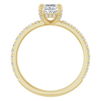 1/2 Carat Princess-Cut Diamond Ring in 14K Gold 2
