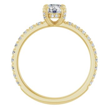 14K Gold 1/2 Carat Lab-Grown Round Diamond Ring 2