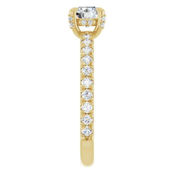 14K Gold 1/2 Carat Lab-Grown Round Diamond Ring 4