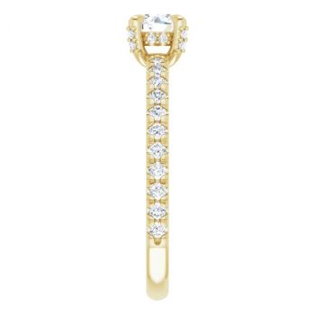 1/3 Carat Lab-Grown Round Diamond Engagement Ring in 14K Gold 4