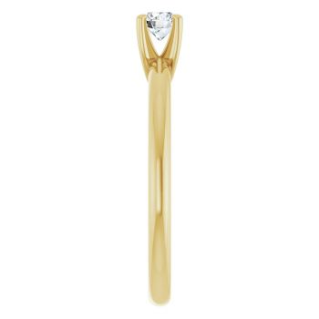 0.25 Carat Lab-Grown Diamond Solitaire Ring in 14K Gold 4