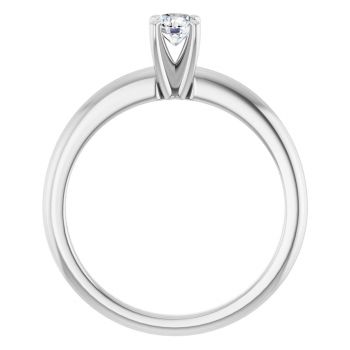 1/4 Carat Lab-Grown Round Diamond Solitaire Ring in 14K White Gold 2