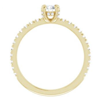 14K Gold 0.25 Carat Lab-Grown Round Diamond Ring 2