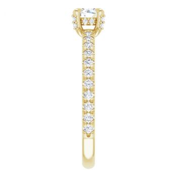 14K Gold 0.25 Carat Lab-Grown Round Diamond Ring 4