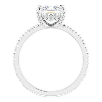1 Carat Lab-Grown Princess-Cut Diamond Ring in Platinum 2