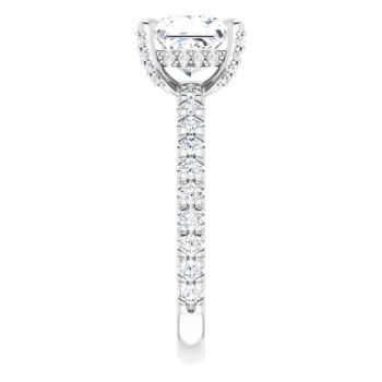 1 Carat Lab-Grown Princess-Cut Diamond Ring in Platinum 4