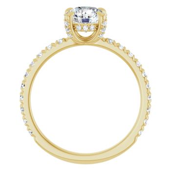 1 Carat Lab-Grown Round Diamond Ring in 14K Gold 2