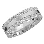 2 Carat Diamond Brilliance Eternity Band in 14K or 18K White Gold