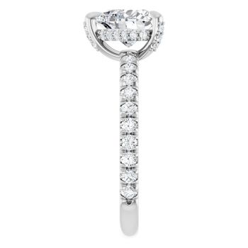 1 Carat Lab-Grown Heart Diamond Engagement Ring in Platinum 4