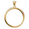 Handmade 18K Gold Bezel Pendant for 1/10 Oz American Eagle Coin