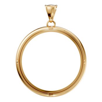 22K Gold Bezel Pendant for 1 Ounce Buffalo Coin 2