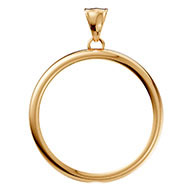 22K Gold Bezel Pendant for 1 Ounce American Eagle Coin