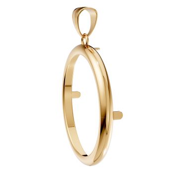 22K Gold Bezel Pendant for 1 Ounce Buffalo Coin 3