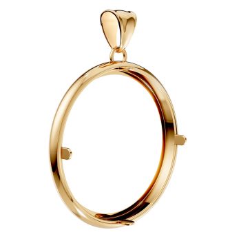 22K Gold Bezel Pendant for 1 Ounce Buffalo Coin 5