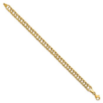 14K Yellow Gold Link Weave Bracelet for Women 3