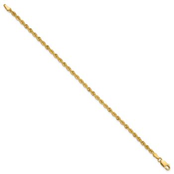 18K Gold 3.1mm Rope Bracelet 2