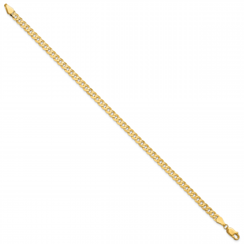 4.75mm Curb Link Bracelet in 14K Solid Gold 2