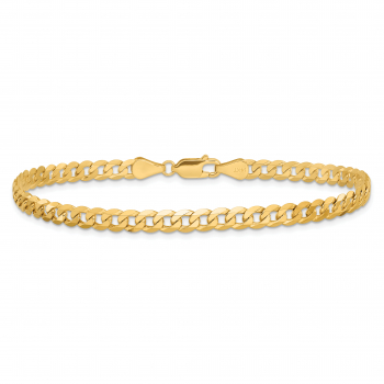 4.75mm Curb Link Bracelet in 14K Solid Gold 3