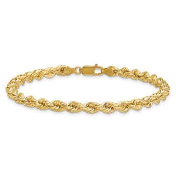 18K Gold 4.8mm Rope Bracelet 3