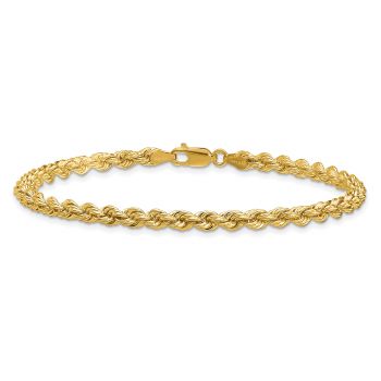 18K Gold 4mm Rope Bracelet 3