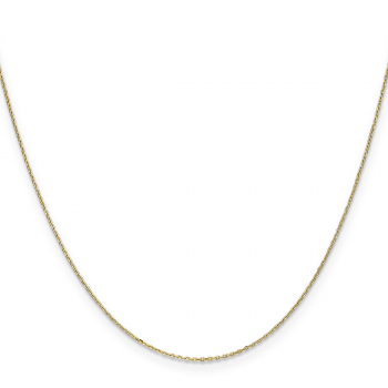 0.8mm Diamond-Cut Cable Chain Necklace in 14K Gold