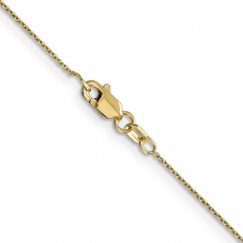 0.8mm Diamond-Cut Open Link Cable Chain Necklace in 14K Gold 3