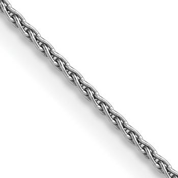 1.5mm 14K White Gold Wheat Chain 2