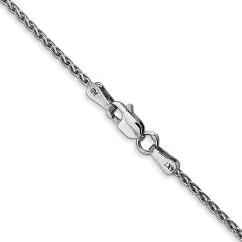 1.5mm 14K White Gold Wheat Chain 3