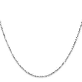 1.5mm 14K White Gold Wheat Chain