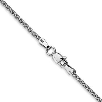 1.75mm 14K White Gold Wheat Chain 3