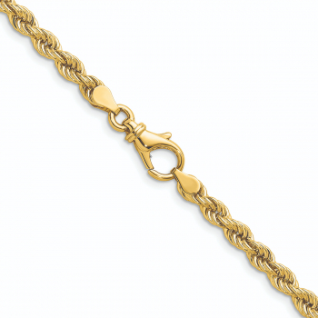 18K Gold 4.8mm Rope Chain Necklace 2