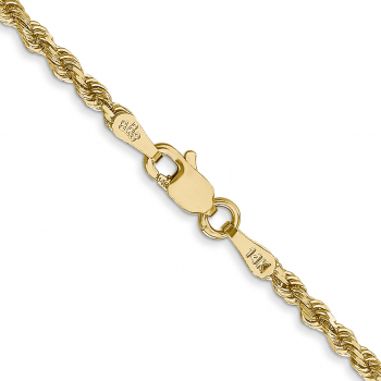 2.25mm 14K Gold Diamond-Cut Rope Chain 3